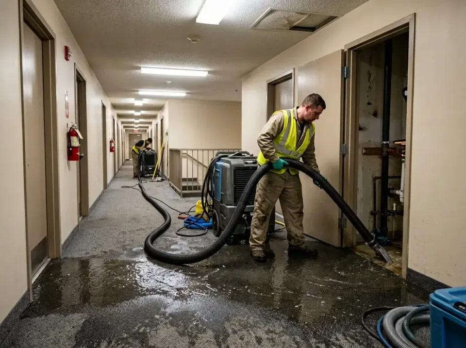 multi-unit-apartment-hallway-f-005 — frequently asked questions, Emergency Burst Pipe Water Extraction & Removal in North Pa…